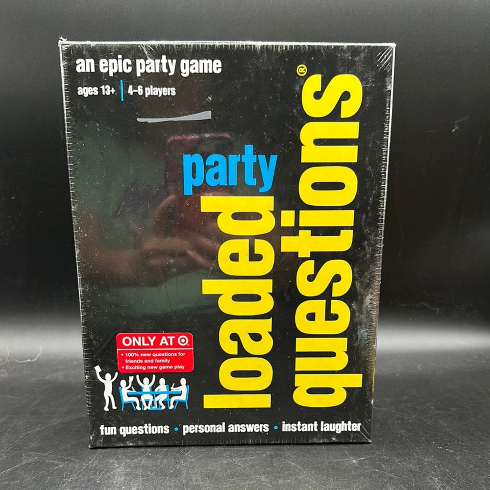 Loaded Questions Party Game - Black and Yellow Edition